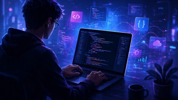 AIコーディングツールがアプリ開発を変える——バイブコーディングのイメージ