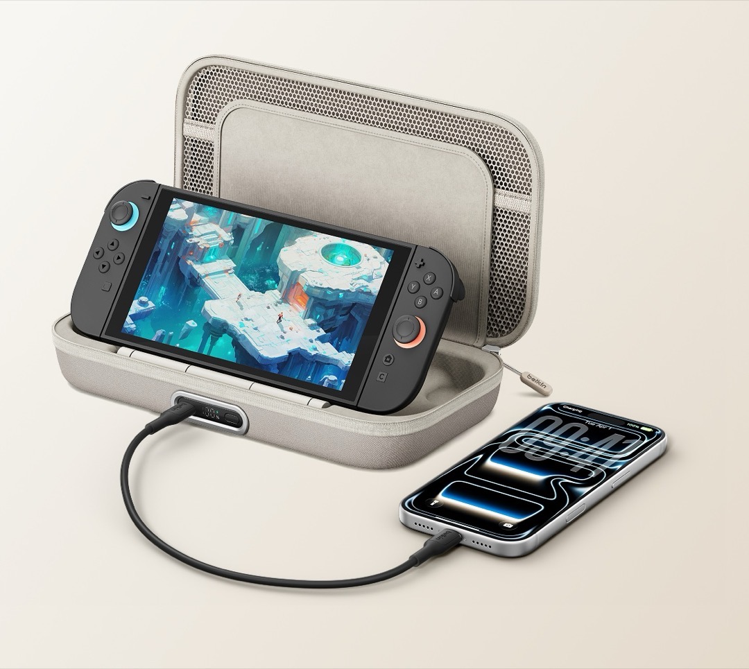 Gaming Switch 2 モバイルバッテリー付充電ケース Pro