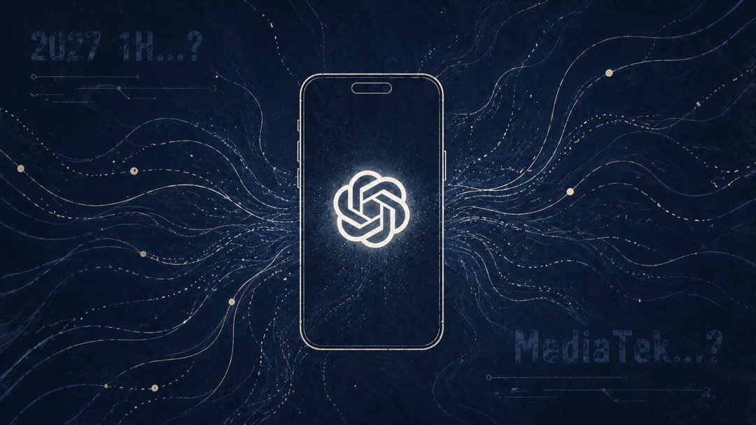 OpenAI AIエージェントフォンのコンセプトイメージ——2027年前半の量産を目指す