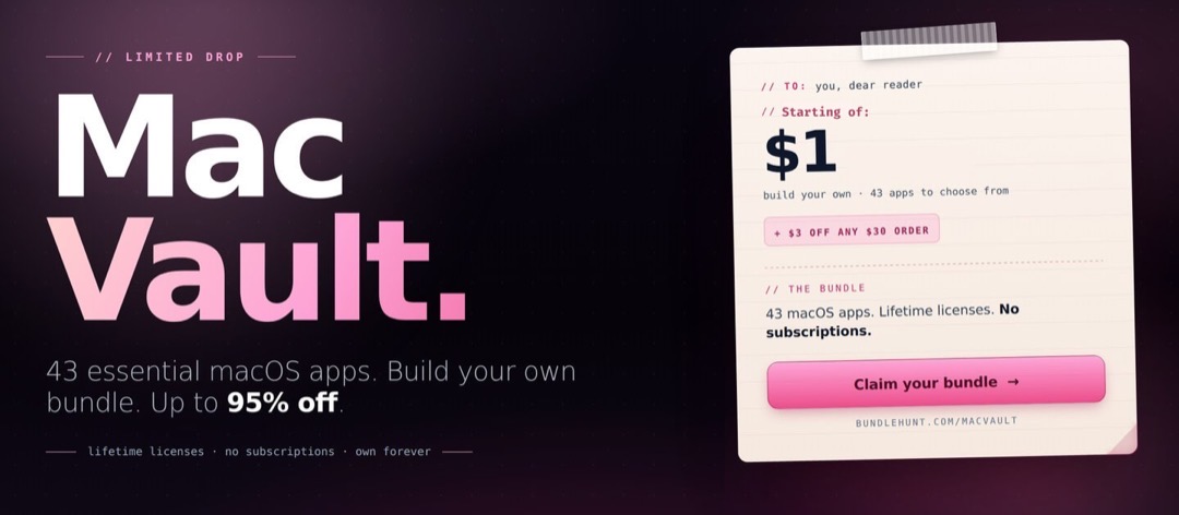 mac vault bundlehunt