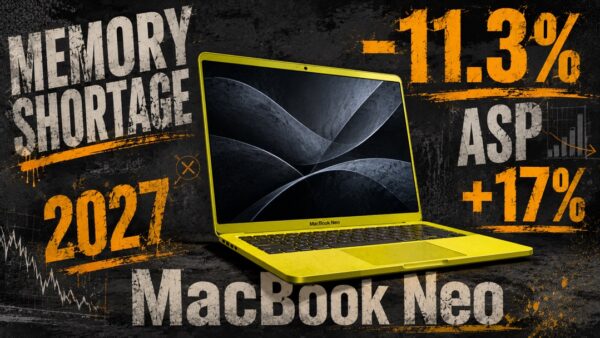 IDCが予測するPC市場2026——メモリ不足とMacBook Neo絶好調