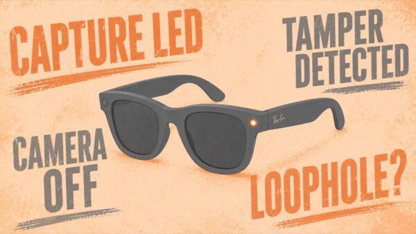Meta AIグラスのLED改造検知アップデートと実効性への疑問を象徴するイメージ