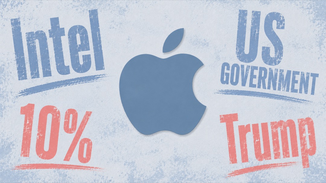 Intel Apple Trump 政府出資10%を巡る関税と半導体政策のイメージ