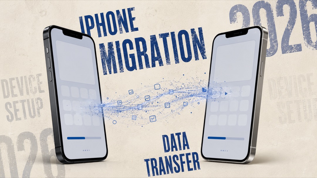 iPhone 17 Pro Maxへの移行作業をイメージした2026年のアプリ・データ引き継ぎ