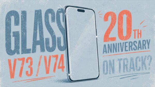 20周年iPhoneの全面ガラスデザイン、中止と継続の観測が対立するイメージ