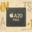 A20 Proの性能を象徴する2nmチップのイメージ