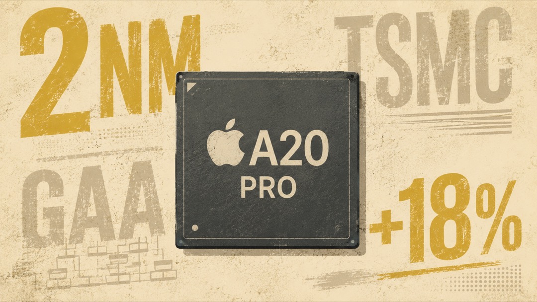 A20 Proの性能を象徴する2nmチップのイメージ