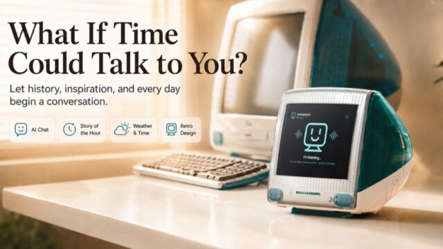 ボンダイブルーも選べる：iMac G3デザインの卓上ガジェット「TIMECAPSULE G3」。NeoだとAI搭載。