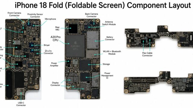 iPhone Foldのマザーボード？–Xと中国SNSから同時に流出。[hobokaku]