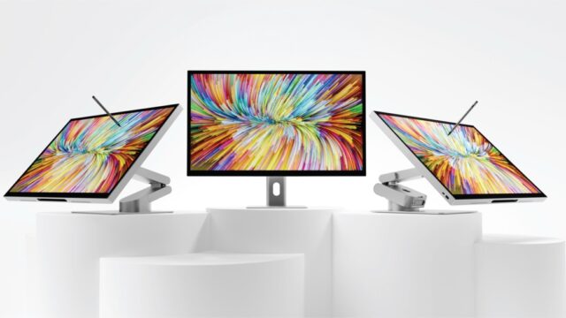 Mac miniを収納可能なモニターアーム＋32インチ。Alogic「Aspekt Touch」に6K・5Kウルトラワイドが加わる