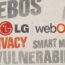 LGのwebOS搭載機に指摘されたプライバシーと脆弱性の問題を示すイメージ