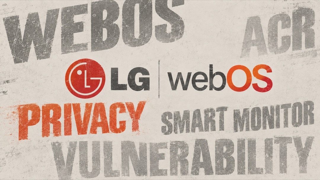 LGのwebOS搭載機に指摘されたプライバシーと脆弱性の問題を示すイメージ