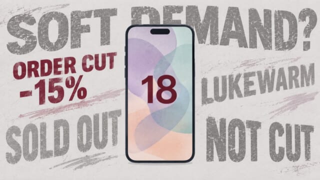iPhone 18 Proシリーズ「需要が弱い」のか？発注削減の裏付けと反論を並べて検証
